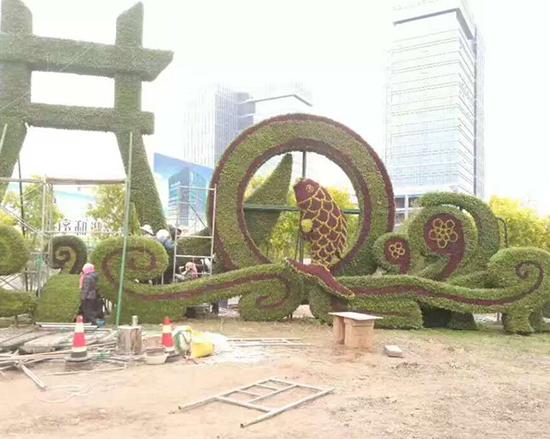 三门峡大型立体花坛造型公司