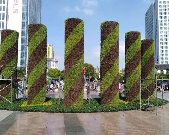 重庆大型植物绿雕造型设计团队