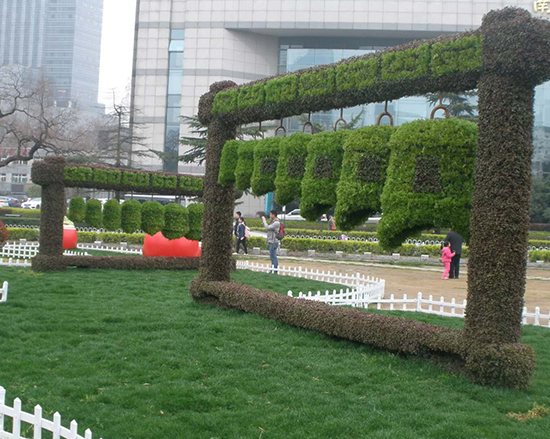 上海大型五色草造型施工团队